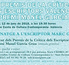 XXV Premios de la Crítica de los Escritores Valencianos