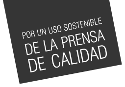   logo para un uso sostenible de la prensa de calidad 